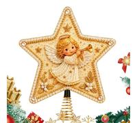 Décoration de sapin de Noël en forme d'étoile faite à la main avec perles | Kit d'art de perles de vacances pour débutants, adultes, artistes, amateurs, maison, appartement, atelier, salon
