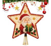 Décoration de sapin de Noël en forme d'étoile faite à la main avec perles | Kit d'art de perles de vacances pour débutants, adultes, artistes, amateurs, maison, appartement, atelier, salon