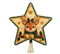 Décoration de sapin de Noël en forme d'étoile faite à la main avec perles | Kit d'art de perles de vacances pour débutants, adultes, artistes, amateurs, maison, appartement, atelier, salon