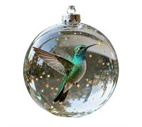 Décoration de sapin de Noël en forme d'oiseau cardinal pour sapin de Noël, cadeaux commémoratifs, décoration de chambre, boules de Noël en acrylique transparent, décorations de vacances, cadeaux