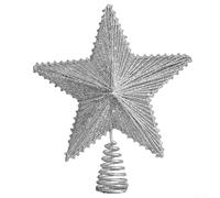 Décoration de sapin de Noël en métal pour ajouter un charme festif à vos célébrations saisonnières (30 coton argenté)