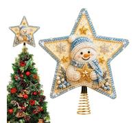 Décoration de sapin de Noël en perles et strass | Les strass et les perles vous permettent de créer une étoile de Noël étincelante pour des vacances personnalisées faites à la