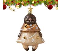 Décoration de sapin de Noël en verre de mer - Décoration 3D - Pendentif animal - Pour la maison, fête d'hiver, mur, fenêtre, cheminée, escaliers, voiture