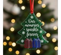 Décoration de sapin de Noël en verre de mer, pendentif d'amitié en verre de mer fait à la main, décorations de Noël à suspendre, décoration de Noël, cadeaux souvenirs pour meilleurs amis, familles