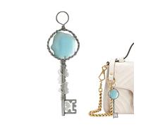 Décoration de sapin de Noël en verre de mer - Souvenir en forme de clé en acrylique 2D, décoration côtière | Décoration de vacances faite à la main pour sapin de Noël, fête à la maison, décoration