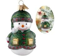 Décoration de sapin de Noël en verre soufflé à la bouche, bonhomme de neige, bonhomme de neige, décoration de Noël pour vacances, fête, vie quotidienne, cadeau
