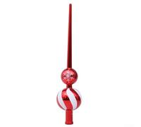 Décoration de sapin de Noël fabriquée à partir de plastique léger adaptée à de nombreuses applications et contextes saisonniers (rouge)