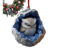 Décoration de sapin de Noël - Figurines d'animaux de 10 cm avec trou de suspension - Décoration de sapin de Noël - Pendentif acrylique 2D - Décoration saisonnière - Cadeau de fête - Amis - Fête de