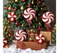 Décoration de sapin de Noël géante scintillante avec étiquette à suspendre et guirlande pailletée conçue pour la maison de vacances et la décoration murale (grande taille)