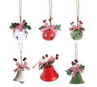 Décoration de sapin de Noël - Matériau en fer résistant à la rouille, design élégant avec nœud et baies pour intérieur/extérieur, décoration de saison des vacances, maison et fête