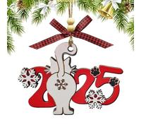 Décoration de sapin de Noël - Objet de décoration avec motif animal réaliste - Pendentif en forme de chat - Pour décorer un rebord de fenêtre, chambre à coucher, balcon, mur, jardin, cour, chemin