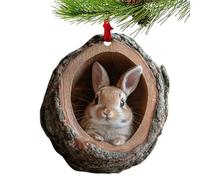 Décoration de sapin de Noël, pendentif en forme d'animal pour arbre, pendentif plat en acrylique 2D, figurine décorative pour maison saisonnière, style ferme