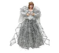 Décoration de sapin en forme d'ange, décoration saisonnière | Décoration de Noël en forme d'ange en tissu pour maison, appartement, ferme, patio, jardin, cour, fête de famille