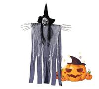 Décoration de sorcière de jardin, décoration de sorcière pour Halloween - Ornement de jardin effrayant - Accessoires de maison hantée, ornement de sorcière pour décorations d'Halloween en intérieur et