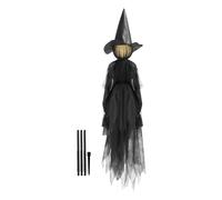 Décoration de sorcières d'Halloween | Sorcières effrayantes avec cris et visage lumineux, décorations effrayantes pour jardin extérieur Halloween