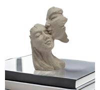 Décoration de statue de couple | Baiser couple décoration résine, amour souvenirs souvenirs décoratifs modèle artisanat d'art abstrait pour hommes femmes, décorations de mariage de Saint Vale