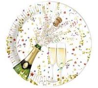 Décoration de Table : Assiettes Bonne Année x8 Procos