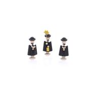 Décoration de Table Chiffres Chanteurs 3 Figurines Noir Hauteur Env. 5 CM Neuf