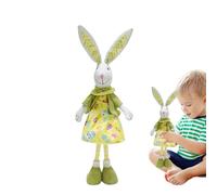 Décoration de table de lapin de Pâques - Jolie décoration de table douce - Décoration de table - Figurines de lapin de Pâques à longues jambes - Pour salon, chambre à coucher, ferme, restaurant, fête