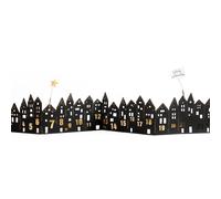 Décoration de table de Nöel Silhouette Maisons de l'Avent Good old friends, Designer Sarah Baumann, 84x14x0.2 cm