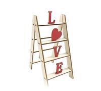 Décoration de Table d'escalier pour la Saint-Valentin | Décorations en Bois pour la Saint-Valentin | Élément décoratif Romantique pour la Maison | pour fêtes, Maison, Chambre, étagère E