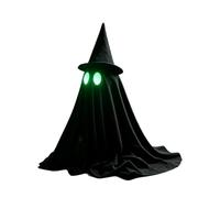 Décoration de table en forme de fantôme noir phosphorescent pour Halloween | Décoration d'intérieur d'Halloween avec chapeau de sorcière pour fête, festival, dortoir, lieu de travail, cheminée, cuisine