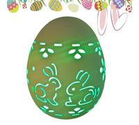 Décoration de table en forme d'œuf de Pâques - Décoration de table festive - Veilleuse décorative pour propriétaires de maison, bureau, hôtel, salon, chambre à coucher, bureau, chambre d'enfant, table