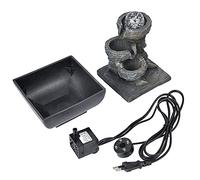 Décoration de Table en Résine avec Boule Lumineuse, Ornement de Fontaine de Bureau élégant, adapté à la Décoration de la Maison (Prise UE 220)