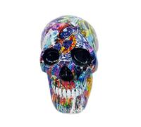 Décoration de table pour Halloween, Ornements d'impression par transfert d'Halloween Décorations de fête d'Halloween Ornements artisanaux en résine Motifs imprimés distribués au hasard (B, 13x10x8cm)