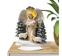 Décoration de table pour Nativité - Ornement Mère Jésus, Pièce maîtresse chrétienne en acrylique 2D, Décoration de table de Noël, Panneau acrylique pour exposition religieuse | Decorazion