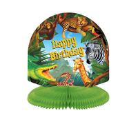 Décoration de table safari multicolore 24cm