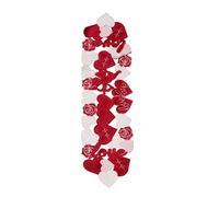 Décoration de table Saint-Valentin,Sets de table cœur d'amour,Chemin de table brodé,Suggestion de décoration de dîner,Sets de table de style européen