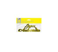 Décoration de table - SURPRISEZ VOUS - Lettre dorée joyeux anniversaire - 19cm - Plastique - Mixte