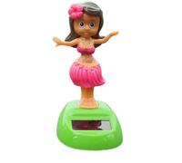 Décoration de tableau de bord de voiture - Statue de tableau de bord de fille balançoire à énergie solaire | Figurines dansantes imperméables pour décoration de table pour intérieur ou extérieur