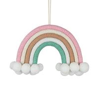 Décoration de tapisseries de murs élégantes, Tenture murale arc-en-ciel en macramé arc-en-ciel, macramé composé de 5 cordons tressés, décoration murale, chambre d'enfant (CH5-03) ( Color : Ch5 20. )