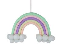 Décoration de tapisseries de murs élégantes, Tenture murale arc-en-ciel en macramé arc-en-ciel, macramé composé de 5 cordons tressés, décoration murale, chambre d'enfant (CH5-03) ( Color : Ch5 23 )