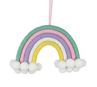 Décoration de tapisseries de murs élégantes, Tenture murale arc-en-ciel en macramé arc-en-ciel, macramé composé de 5 cordons tressés, décoration murale, chambre d'enfant (CH5-03) ( Color : Ch5 21 )