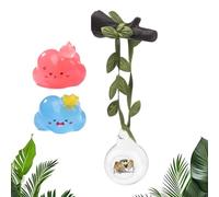 Décoration de Terrarium pour piquets de Saut - Lieu d'atterrissage de Boule Transparente | Cadres de avec Corde - pour Petits Animaux de Compagnie Observation des Animaux Exposition à la Maison