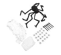 Decoration de Terreur d'araignée d'araignée Douce avec 40 g de Coton Blanc Noire araignée Accessoires Halloween