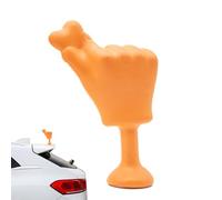 Décoration de toit de voiture, sculpture de main secouée, accessoires de voiture avec base adhésive pour toit automobile, moto, casque extérieur