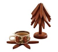 Décoration de vacances - Décoration de table pour sapin de Noël, affichage rustique en pin sculpté, pièce d'accent saisonnière fabriquée à la main, finition grain de bois naturel, décoration de maison