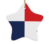 Décoration de vacances en forme d'étoile avec beau drapeau du Panama imprimé, accessoire d'ameublement polyvalent