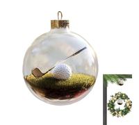 Décoration de vacances sportives - Boules de Noël | Balles de sport 3D Décoration de sapin de Noël amusante pour tennis, baseball, golf et football - Décoration réaliste souvenir pour salon, fête