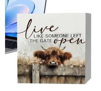 Décoration de vache - Style occidental - Dessous de plat décoratif - Vache - Décoration de chambre - Pour mariage, salon, cuisine, bureau, vitrine, bar