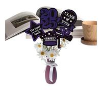 Décoration de vase de remise des diplômes - Classe 2025 Toppers | Propriétés de toile de fond de photomaton | Centres de table de début pour les fêtes et les chambres | Décoration de bureau de réunion