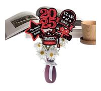 Décoration de vase de remise des diplômes - Classe 2025 Toppers | Propriétés de toile de fond de photomaton | Centres de table de début pour les fêtes et les chambres | Décoration de bureau de réunion