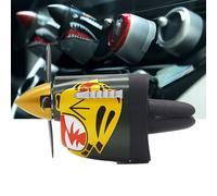 Décoration de ventilation de voiture de chasse P-40 avec parfum intégré, clip désodorisant en forme de nez de requin, désodorisant créatif à action d'hélice dynamique, Plaisir de conduire (A2)