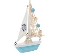 Décoration de Voilier en Bois, Modèle de Bateau Nautique Méditerranéen