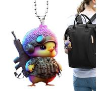 Décoration de voiture, accessoires de rétroviseur de voiture, animaux mignons, accessoires d'intérieur de voiture, pendentif en acrylique 2D, décoration intérieure de rétroviseur