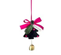 Décoration de voiture : cloche dorée festive, décoration d'arbre de vacances | élégant enseigne pour porte suspendue, saisonnière pour voiture, fournitures de décoration de fête, petite taille